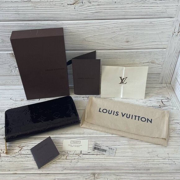 Louis Vuitton Vernis Zippy Wallet Amarante M93522 - Picture 1 of 13